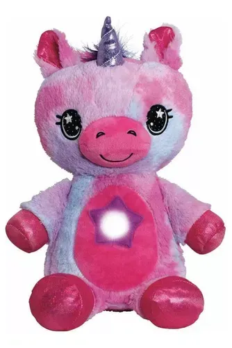 Peluche Star Belly Dream Lites Luz Nocturna Rosada