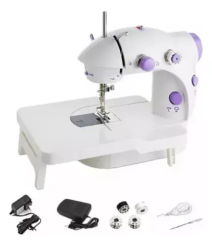 Maquina De Coser Portatil Mini Electrica Con Mesa