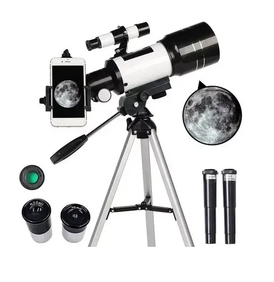 Telescopio Astronomico Monocular F30070m Con Soporte Celular