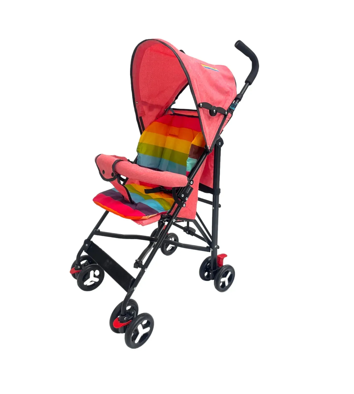 Coche Paseador Para Bebe Cierre Facil Multicolores 8033