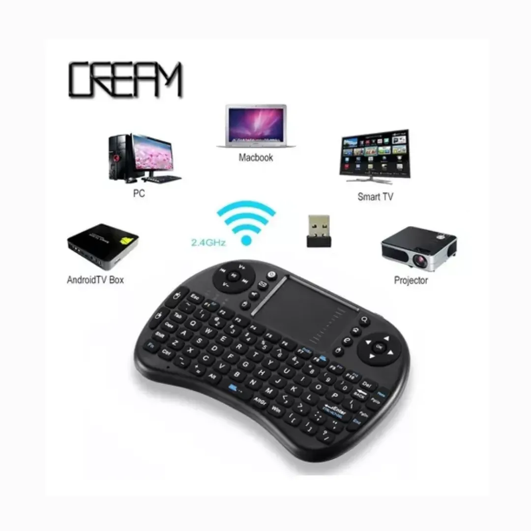 Mini Teclado Gamer Inalambrico Touchpad Android, Tv