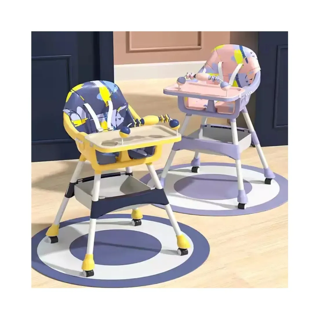 Silla Para Bebé Con Llantas 2 En 1 S-360 AMARILLO