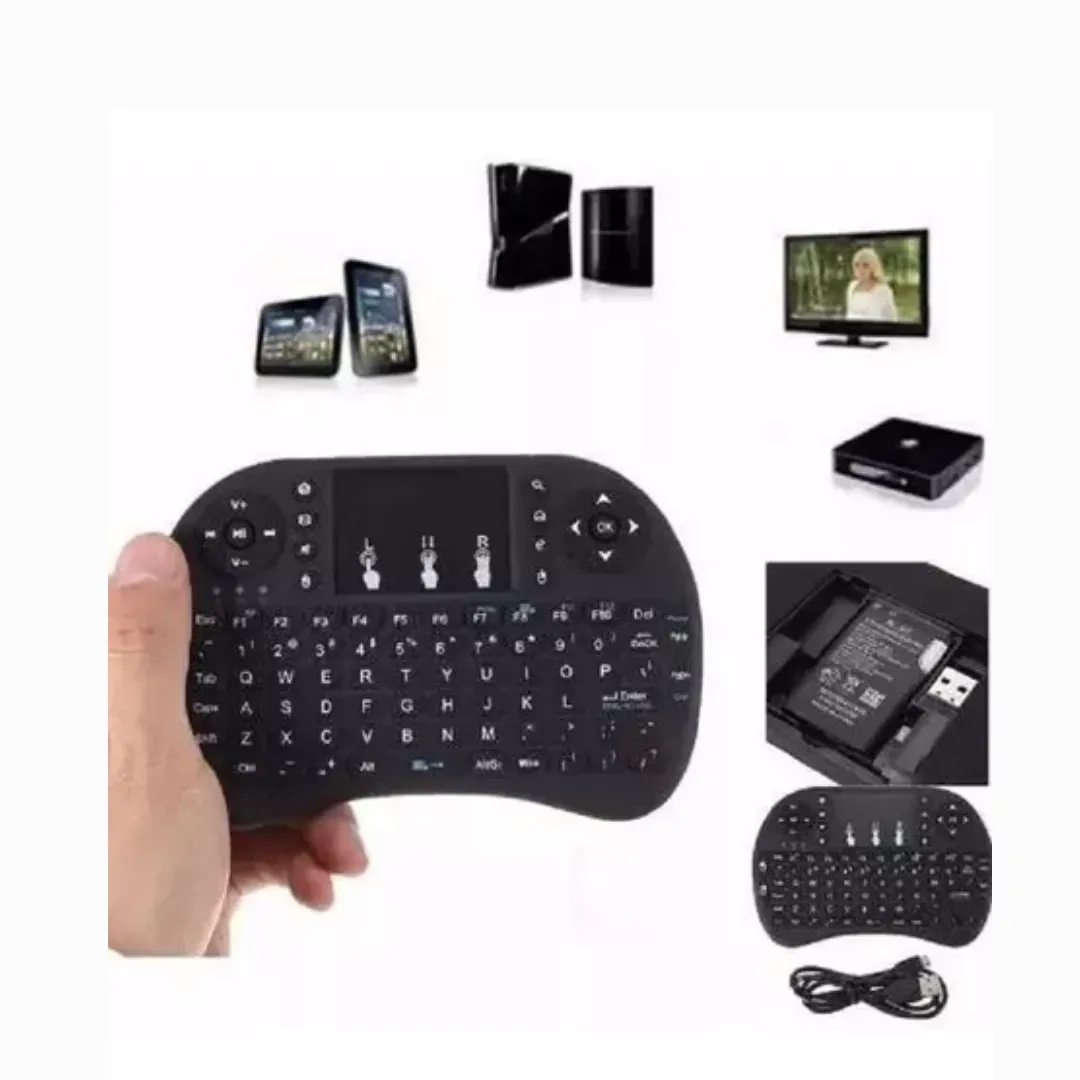 Mini Teclado Gamer Inalambrico Touchpad Android, Tv