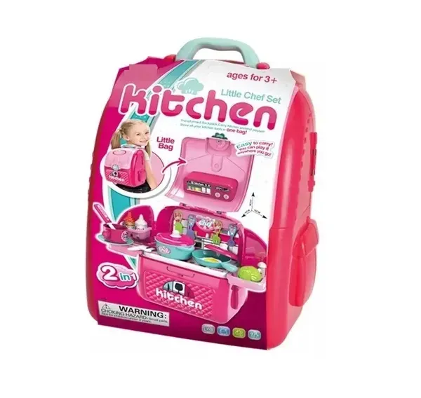 Set De Cocina Maleta Chef Portatil Niña Juguete 40cm Regalo