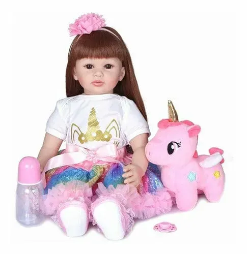 Bebe Aspecto Realista Silicona  Accesorios Unicornio Ggg33