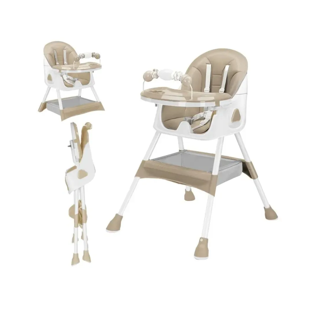 Silla De Comer 3 En 1 Mesa Con Ruedas E-560 BEIGE