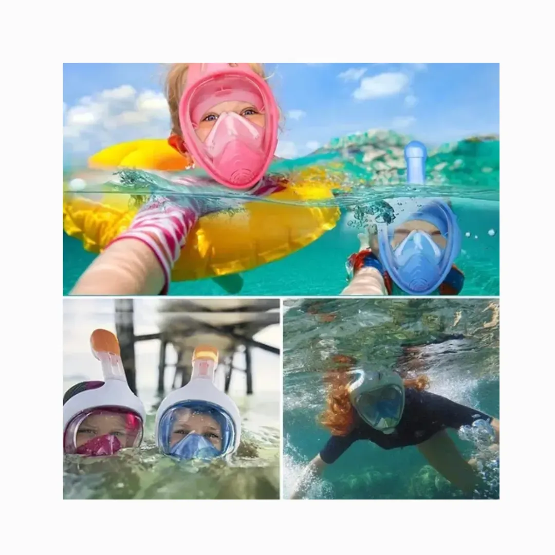 Mascara Buceo Careta Snorkel Full Face Gratis Tula Go Pro