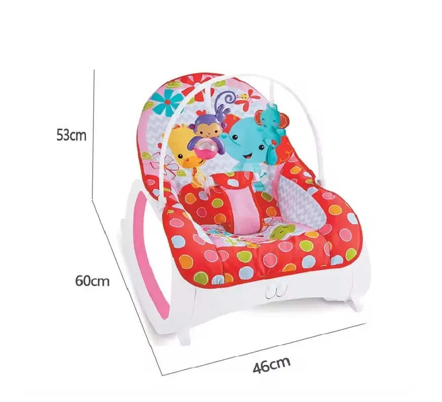 Silla Mecedora Sin Bandeja Vibradora Musical Antireflujo Para Bebe 