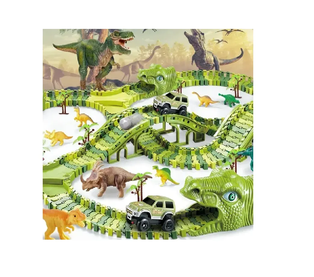 Pista Flexible De Dinosaurios Para Niños 240 Piezas Ref 256a