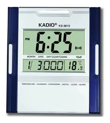 Reloj Digital Kadio De Pared O Mesa Con Temperatura Y Fecha