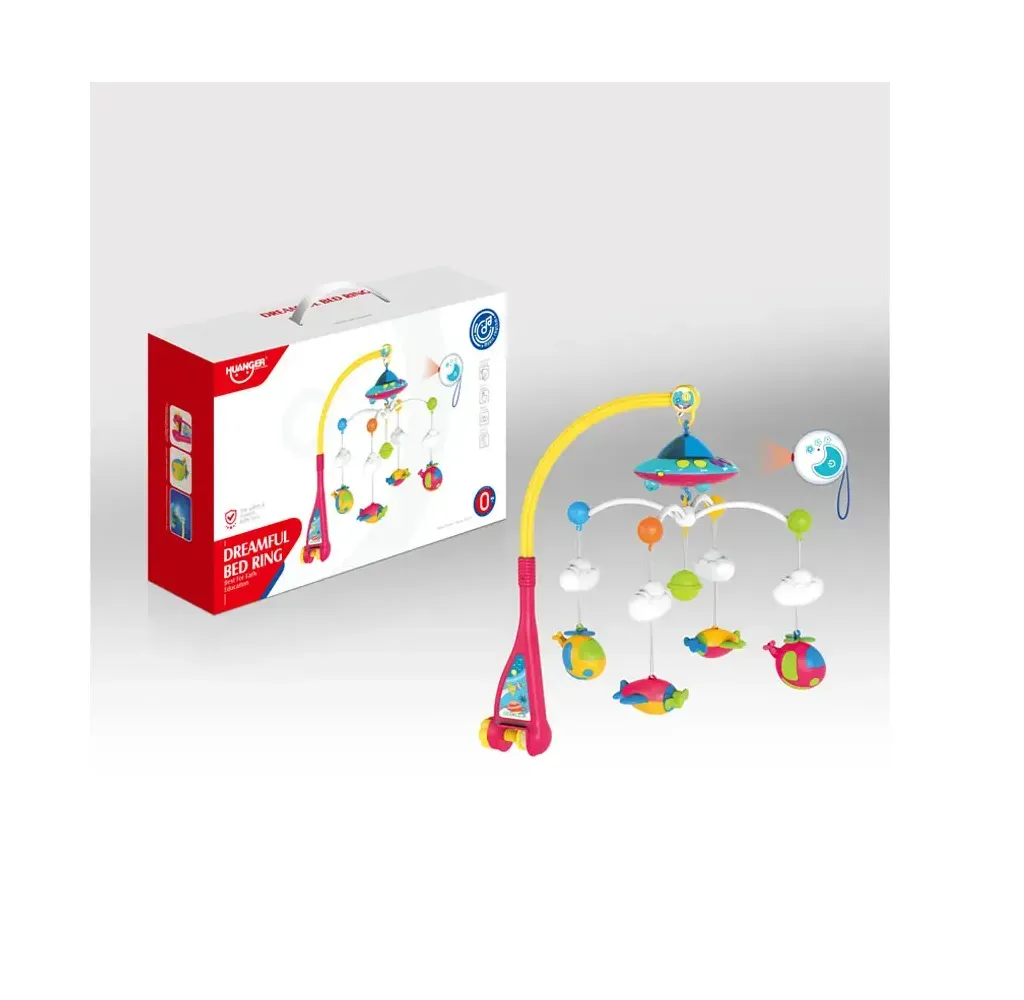 Movil Musical Cuna Para Bebe Proyector Y Control Remoto