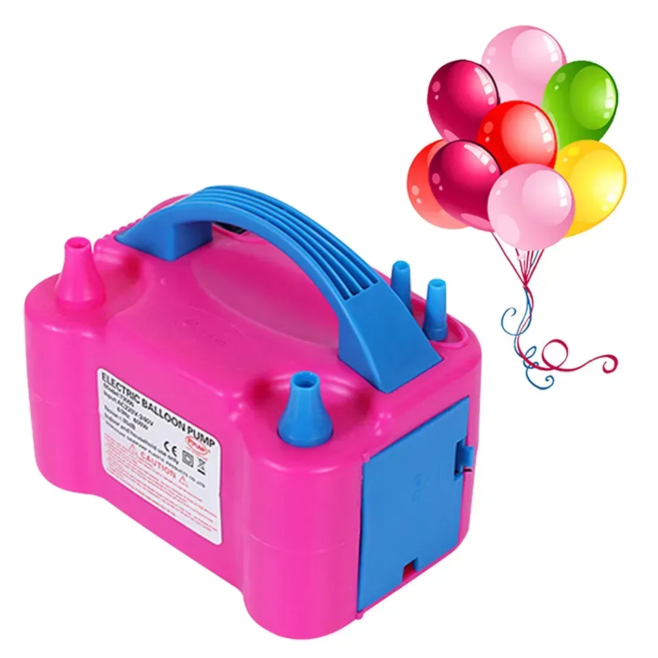 Inflador De Globos Electrico Doble Boquilla