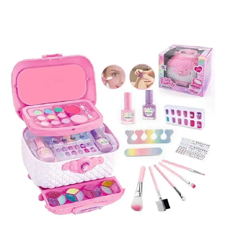 Maquillaje Real Para Niñas, Lavable Y No Tóxico Maleta 1246