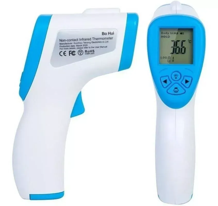 Termometro digital corporal infrarojo laser niños adultos blanco