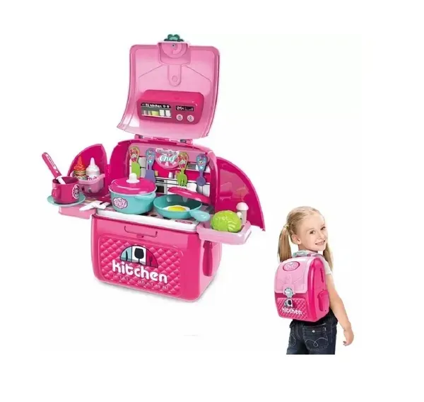 Set De Cocina Maleta Chef Portatil Niña Juguete 40cm Regalo