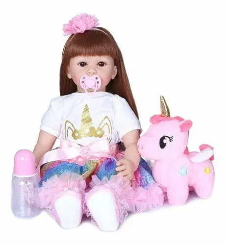 Bebe Aspecto Realista Silicona  Accesorios Unicornio Ggg33