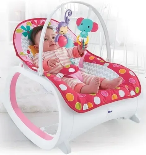 Silla Mecedora Sin Bandeja Vibradora Musical Antireflujo Para Bebe 