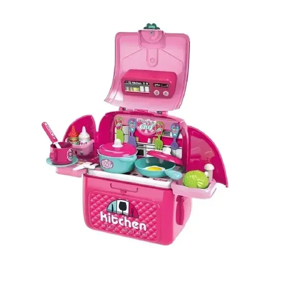 Set De Cocina Maleta Chef Portatil Niña Juguete 40cm Regalo