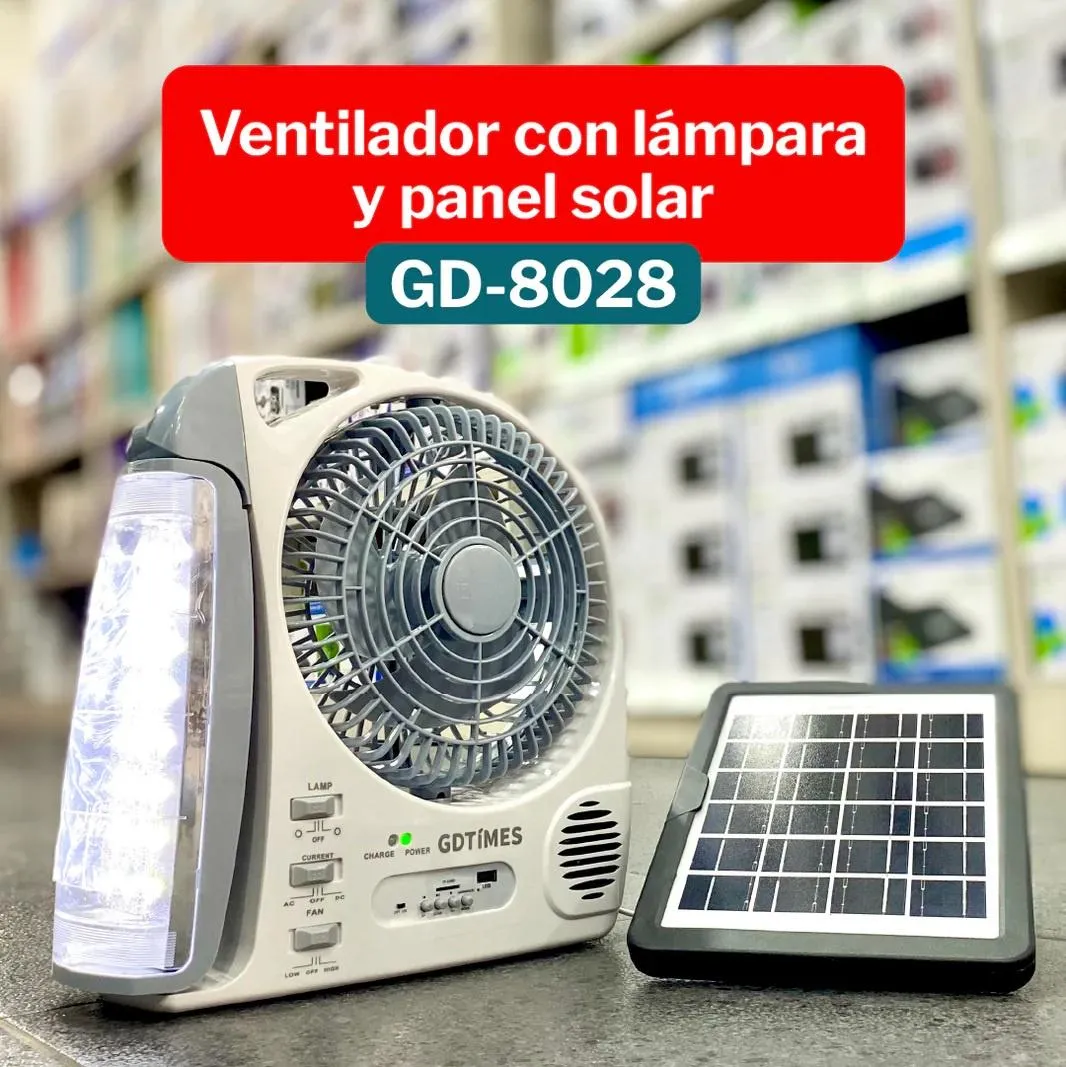 Ventilador Recargable 6 en 1 GDTimes GD-8028