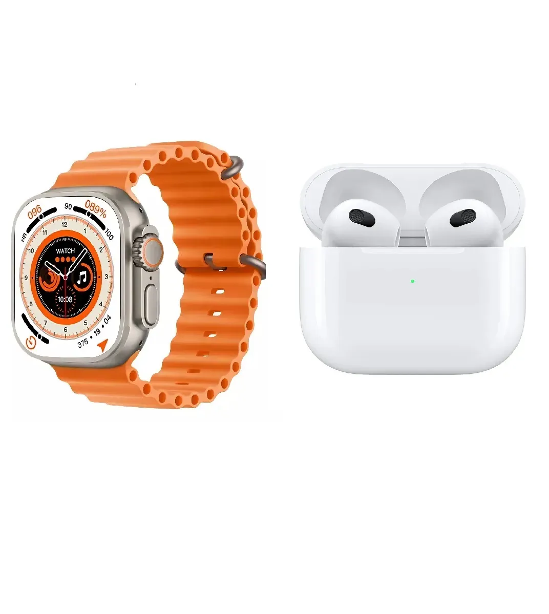 Smartwatch T800  Reloj Inteligente 2024 + Audifonos Airpods 3 generat 