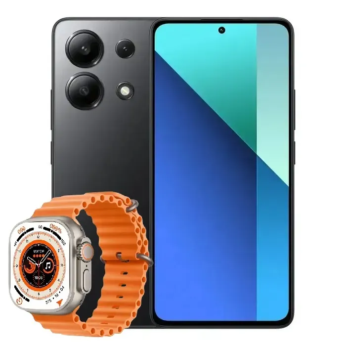 Celular Negro Xiaomi Redmi Note 13 4g 256gb 8ram Negro  + Reloj Smartwach Obsequio