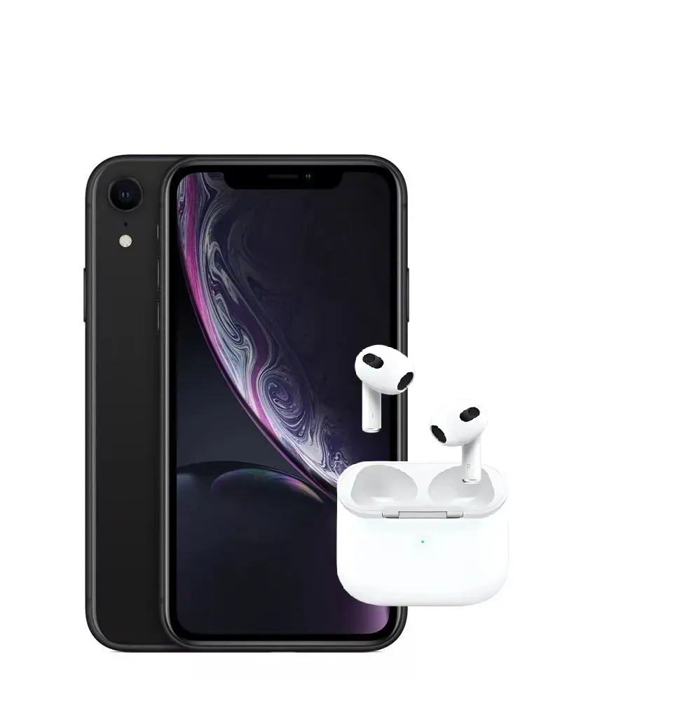 Iphone XR 128 GB Reacondicionado + auriculares + cargador + vidrio + carcasa