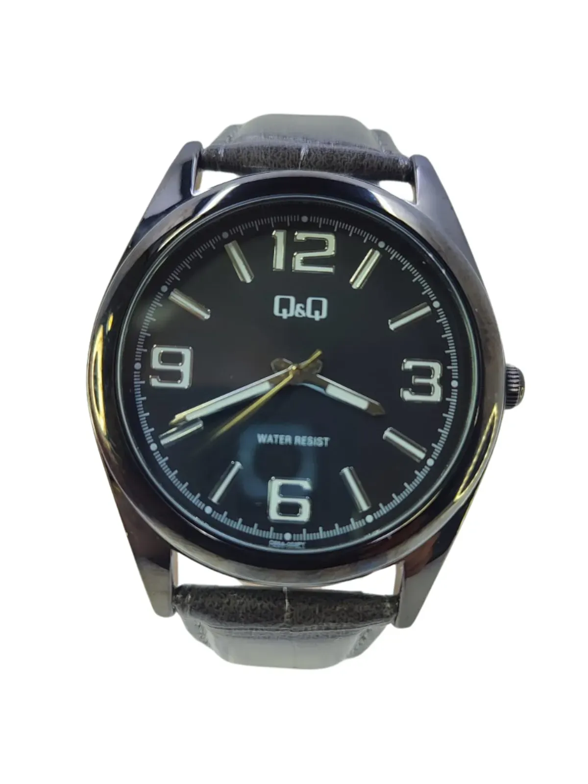 Reloj QyQ Q&Q Pulso Cuero Gris Q68A-003PY Hombre