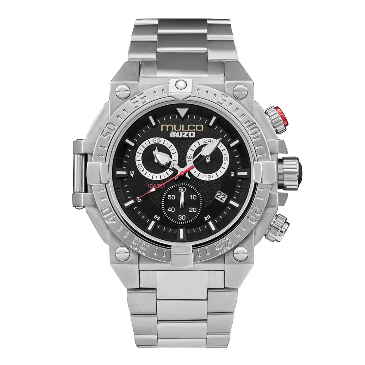 Reloj Mulco Hombre MW320006015 Pulso Acero Inoxidable Plateado Fondo Negro