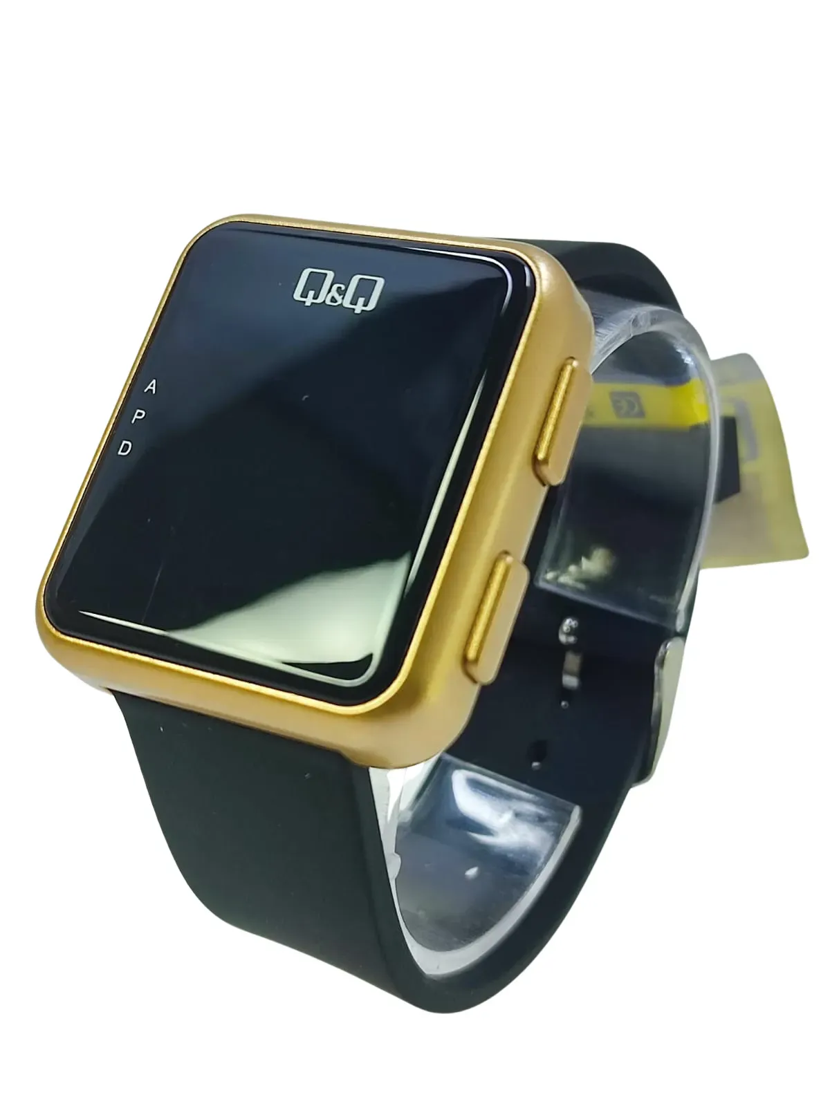 Reloj QyQ Q&Q Digital Led M197J002Y Pulso Silicona Negro