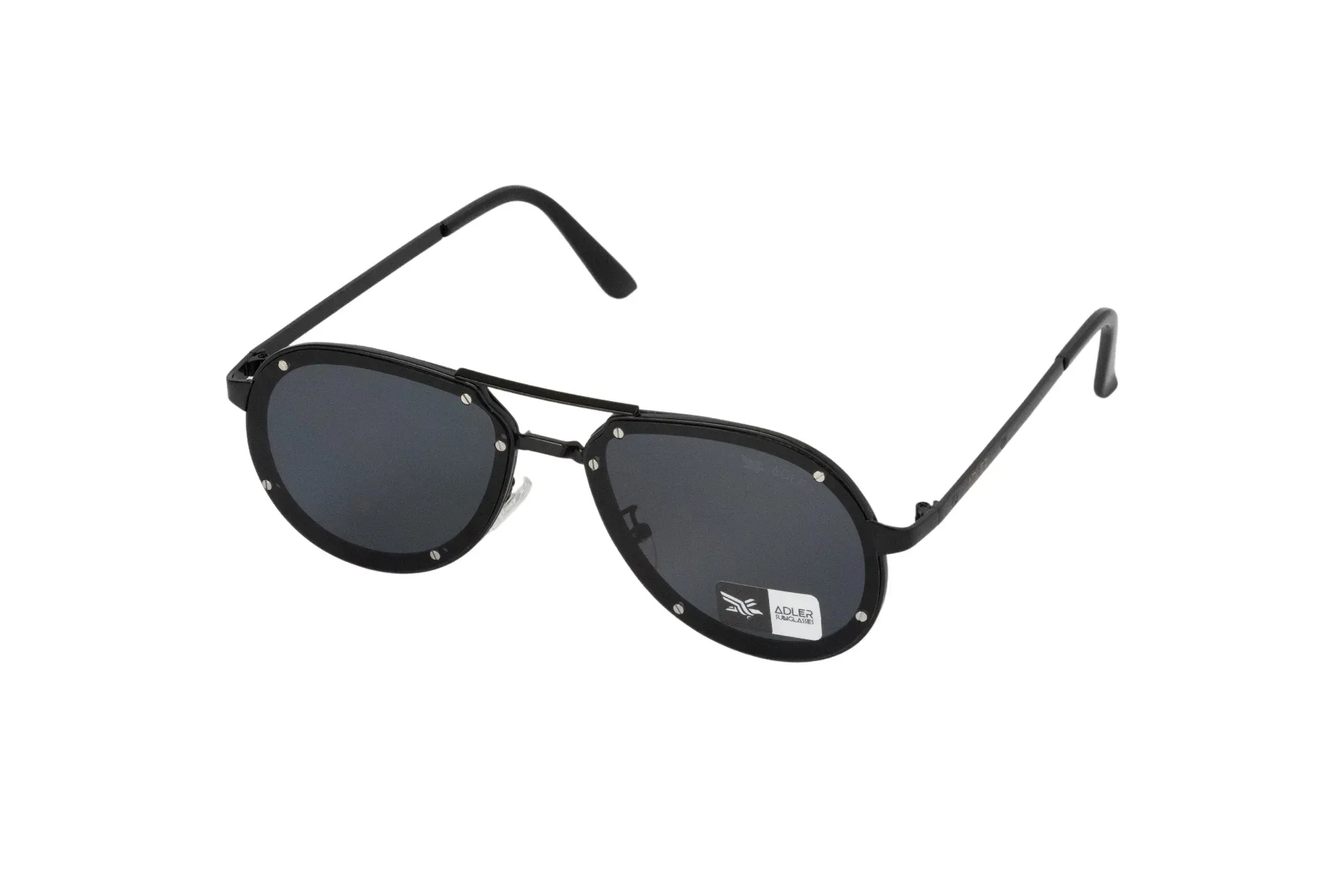 Gafas De Sol Adler Ad1125-12 Negras Aviador Hombre 