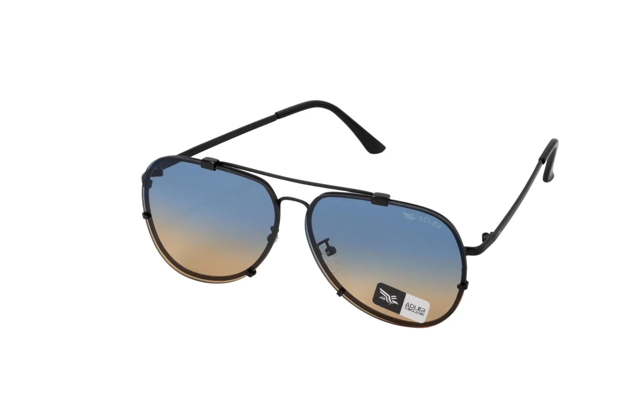 Gafas De Sol Adler AD1125-25-02 Tipo Aviador Lente Tricolor Unisex