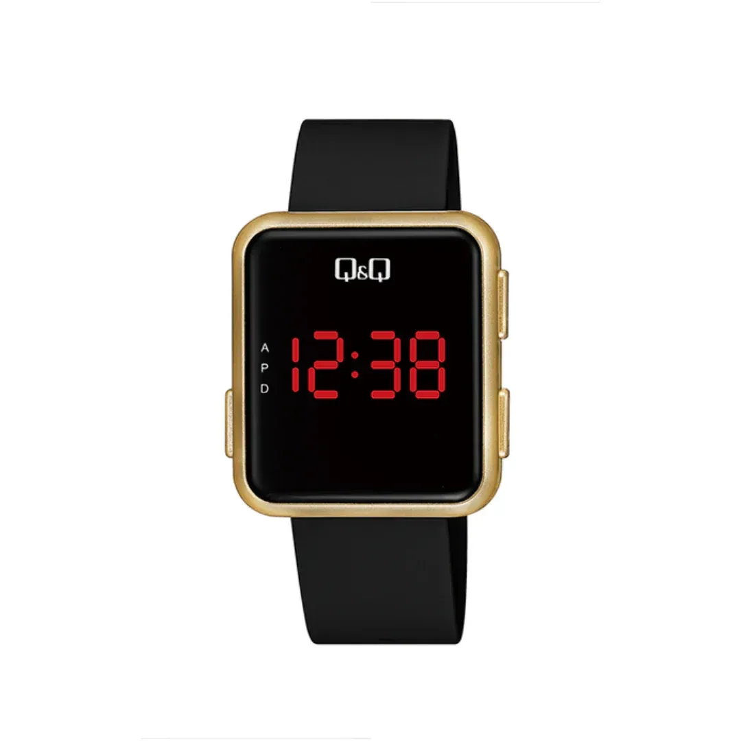 Reloj QyQ Q&Q Digital Led M197J002Y Pulso Silicona Negro