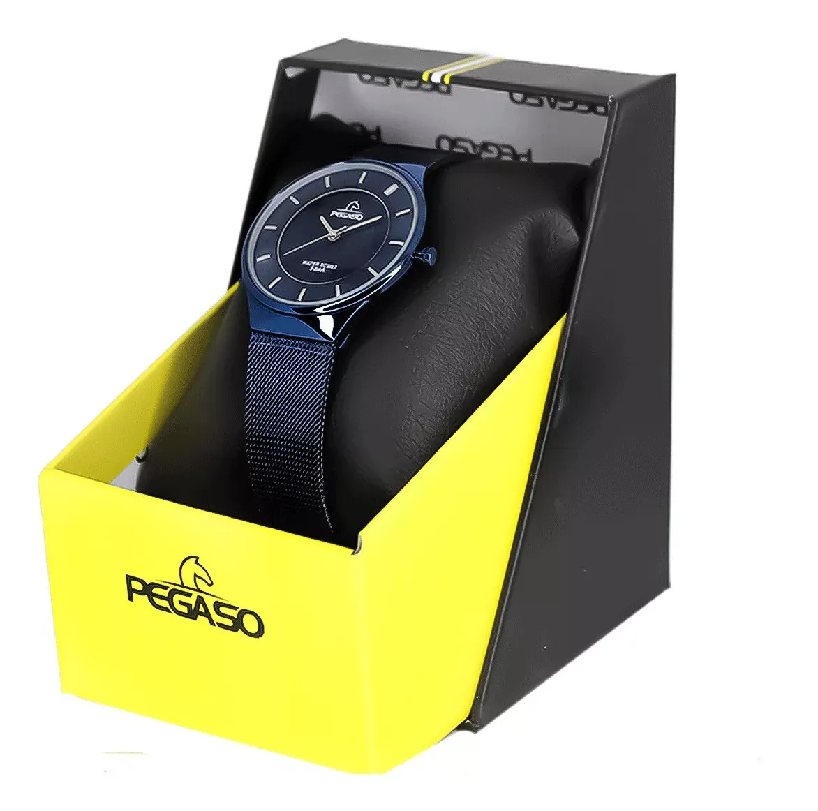 Reloj Pegaso Acero Malla P6483DB-161601A Azul Femenino Mujer Dama