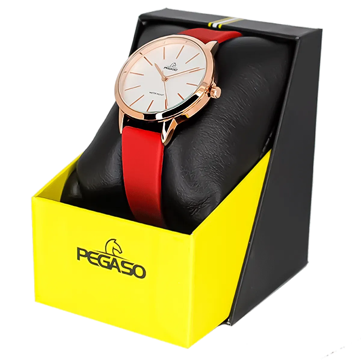 Reloj Pegaso P6567RGE-17222A Pulso Silicona Rojo Dama Femenino Mujer