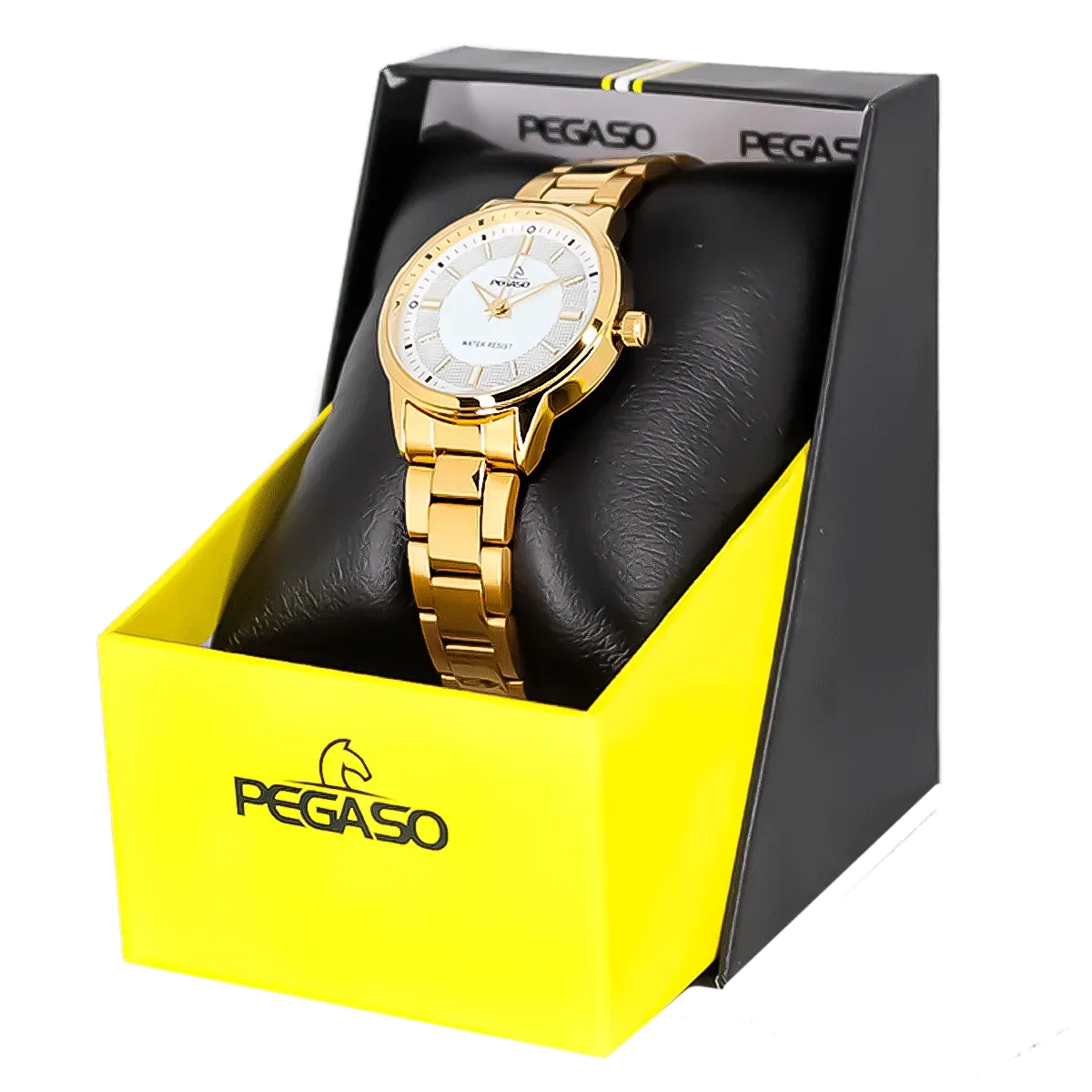 Reloj Pegaso P6582G-182201A Metalico Dorado Dama Femenino Mujer