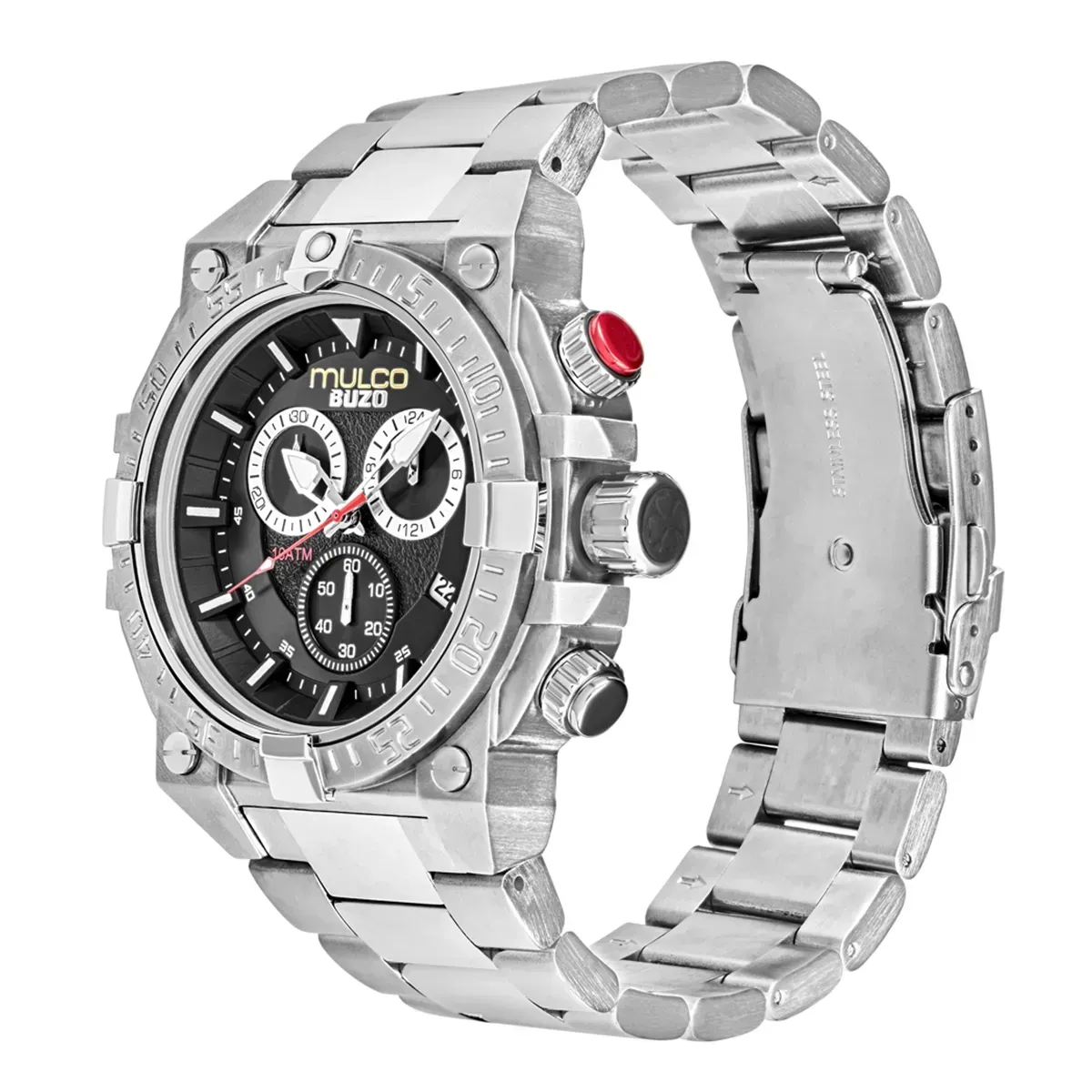 Reloj Mulco Hombre MW320006015 Pulso Acero Inoxidable Plateado Fondo Negro