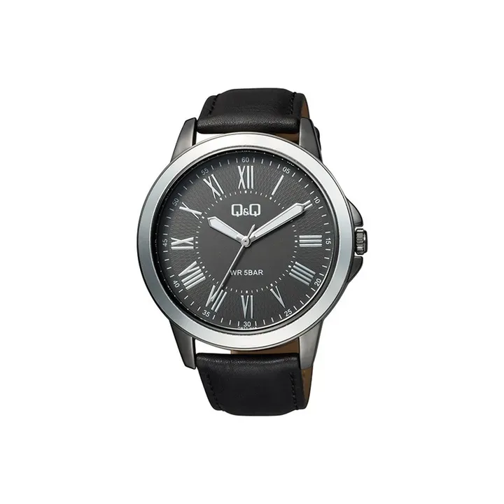 Reloj QyQ Q&Q  Pulso Cuero Negro QB22J508Y Hombre