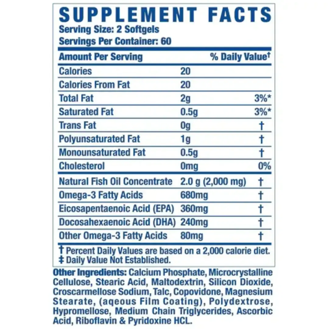 Omega 3 RC 120 Capsulas Ronnie Coleman