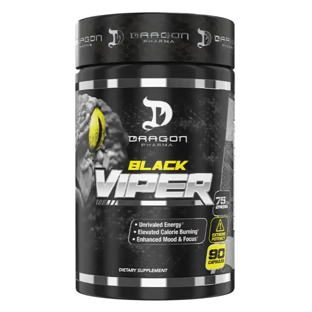 Black Viper 90 Cápsulas Dragon Pharma- Quema Grasa