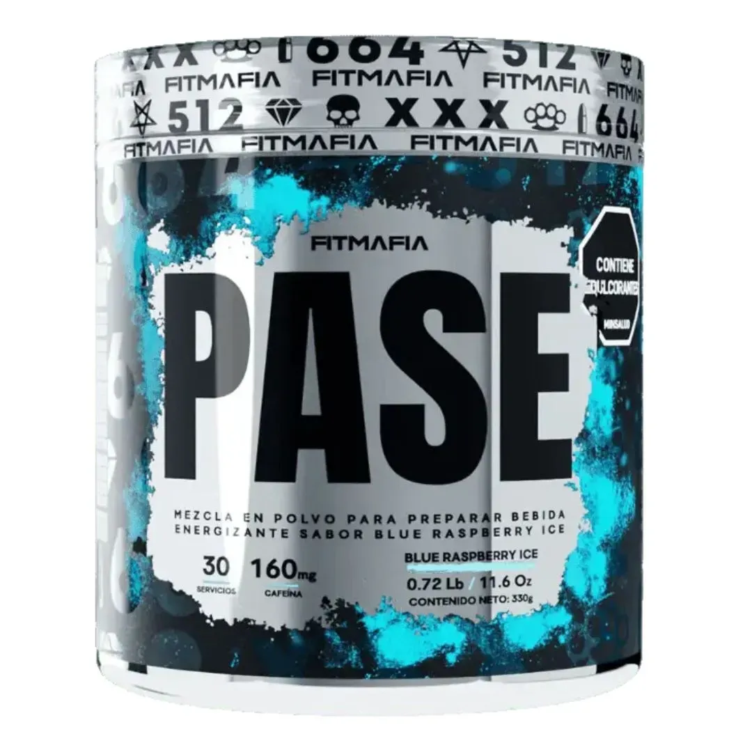 Pre-Entreno Pase 330 Gramos Fitmafia Blue Raspberry Ice