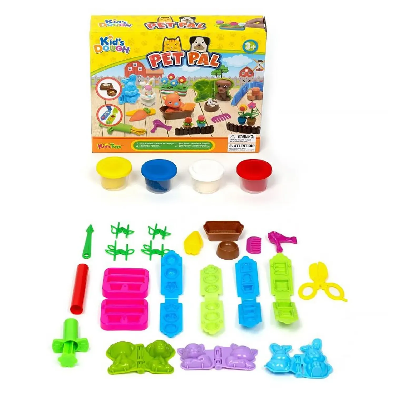 Set De Plastilina Con Moldes De Animalitos Pet Pal