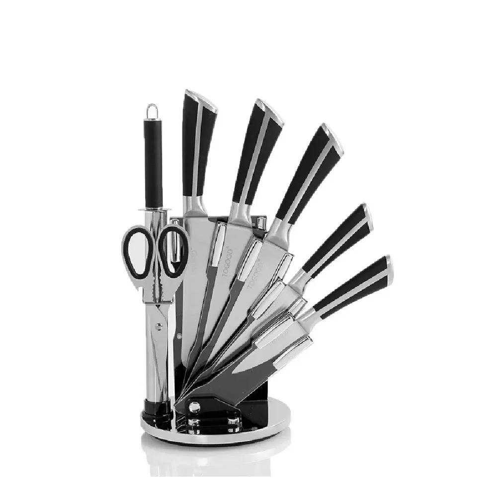 Juego De Cuchillos En Acero Inoxidable Set De Cocina x 8 Unidades