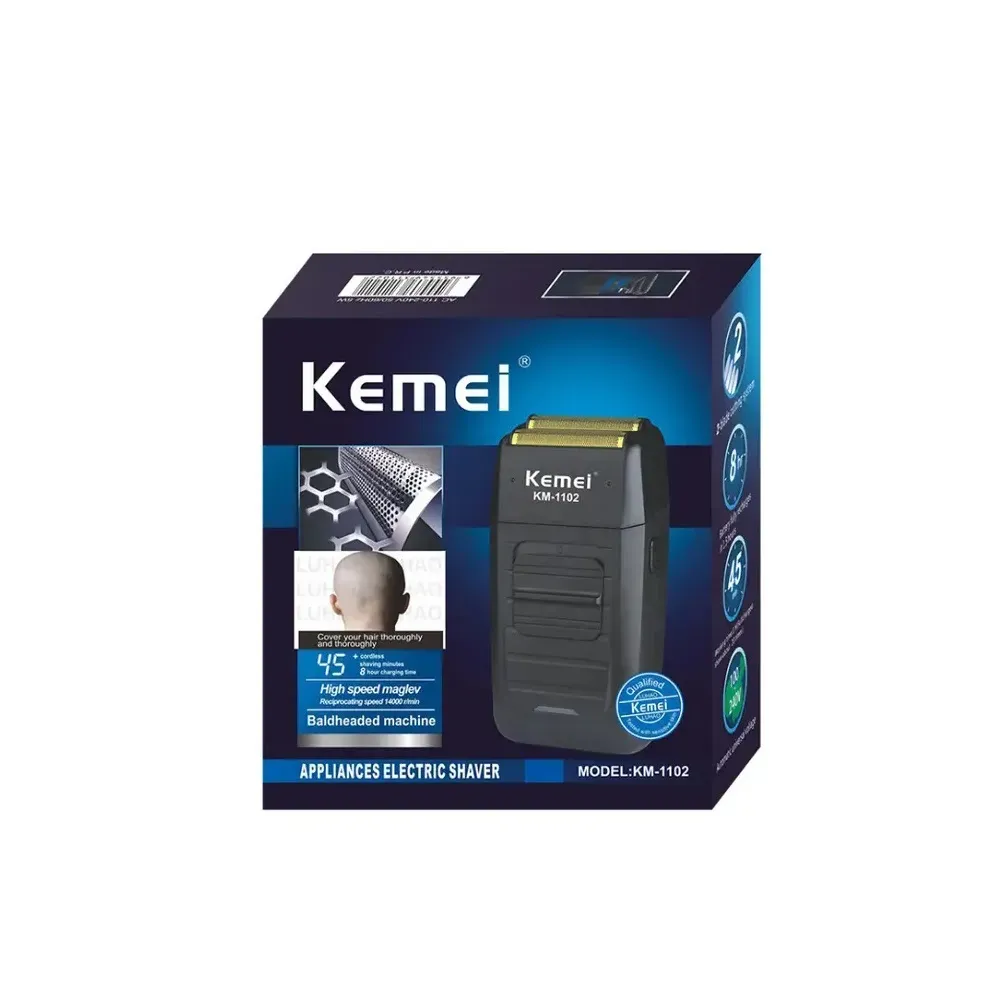 Afeitadora De Acabado Kemei Original E Inalambrica Km-1102 Shaver