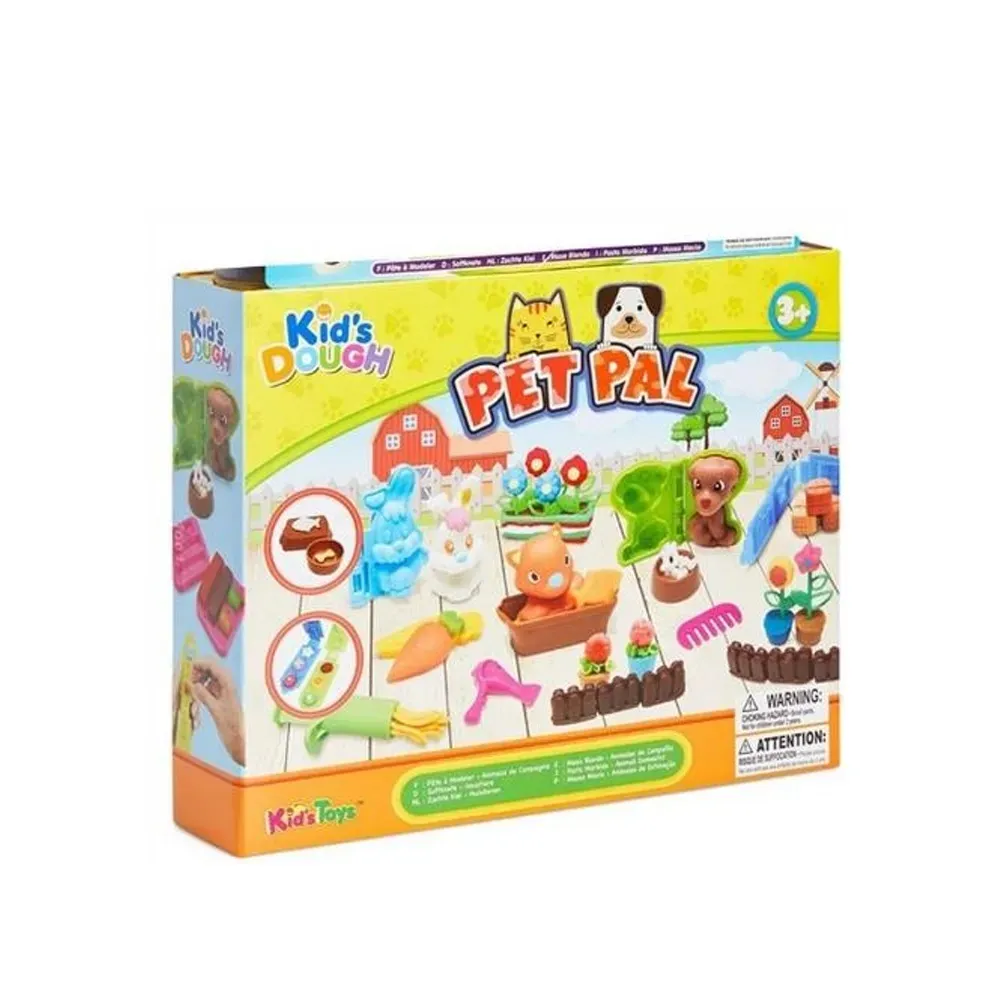 Set De Plastilina Con Moldes De Animalitos Pet Pal