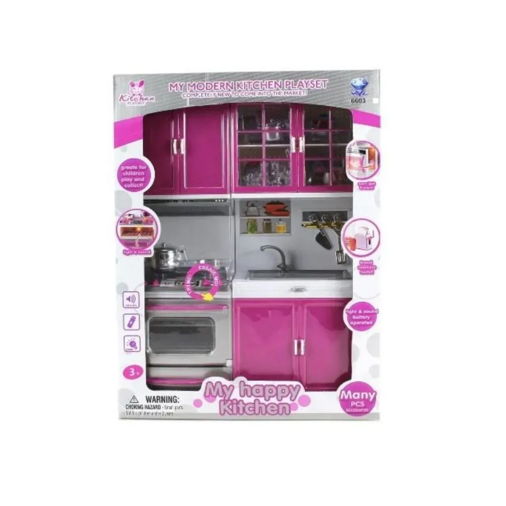 Mini Cocina Infantil Con Accesorios Kit 