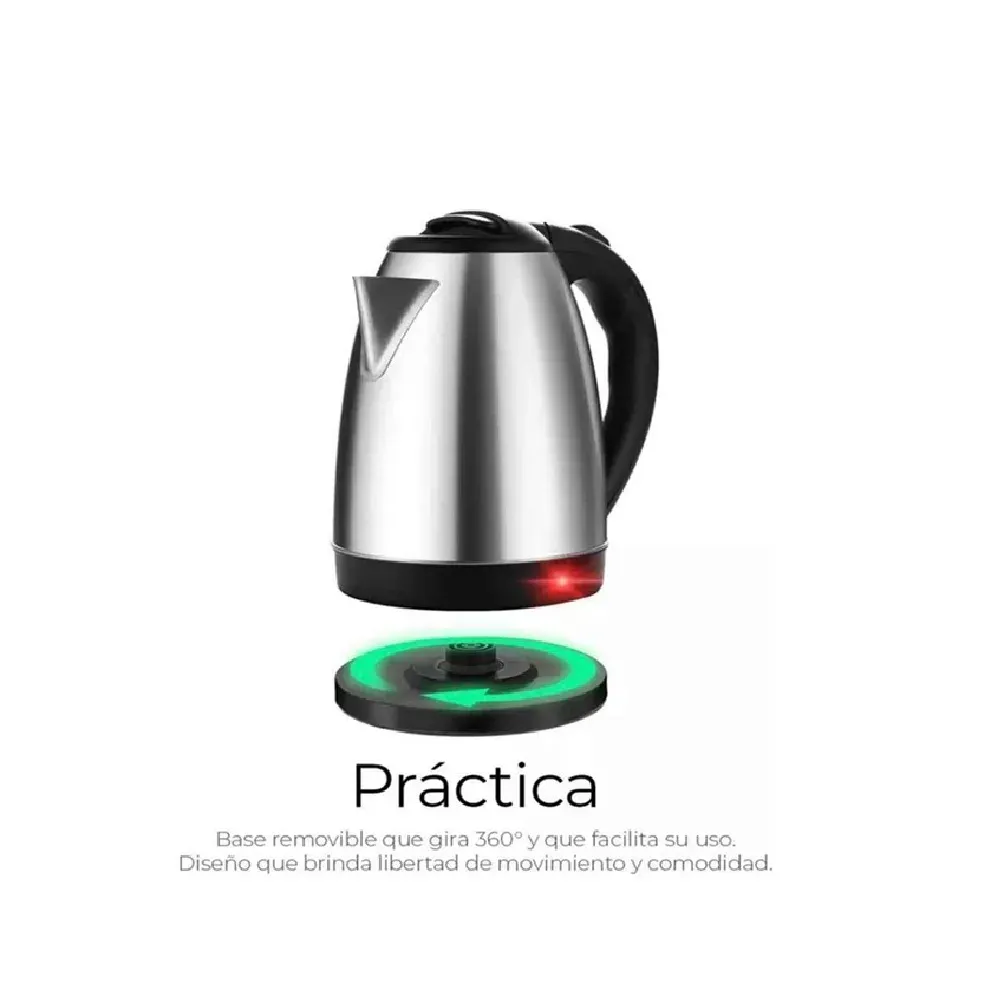 Cafetera Electrica 2 Litros Acero Inox 1500 W A528