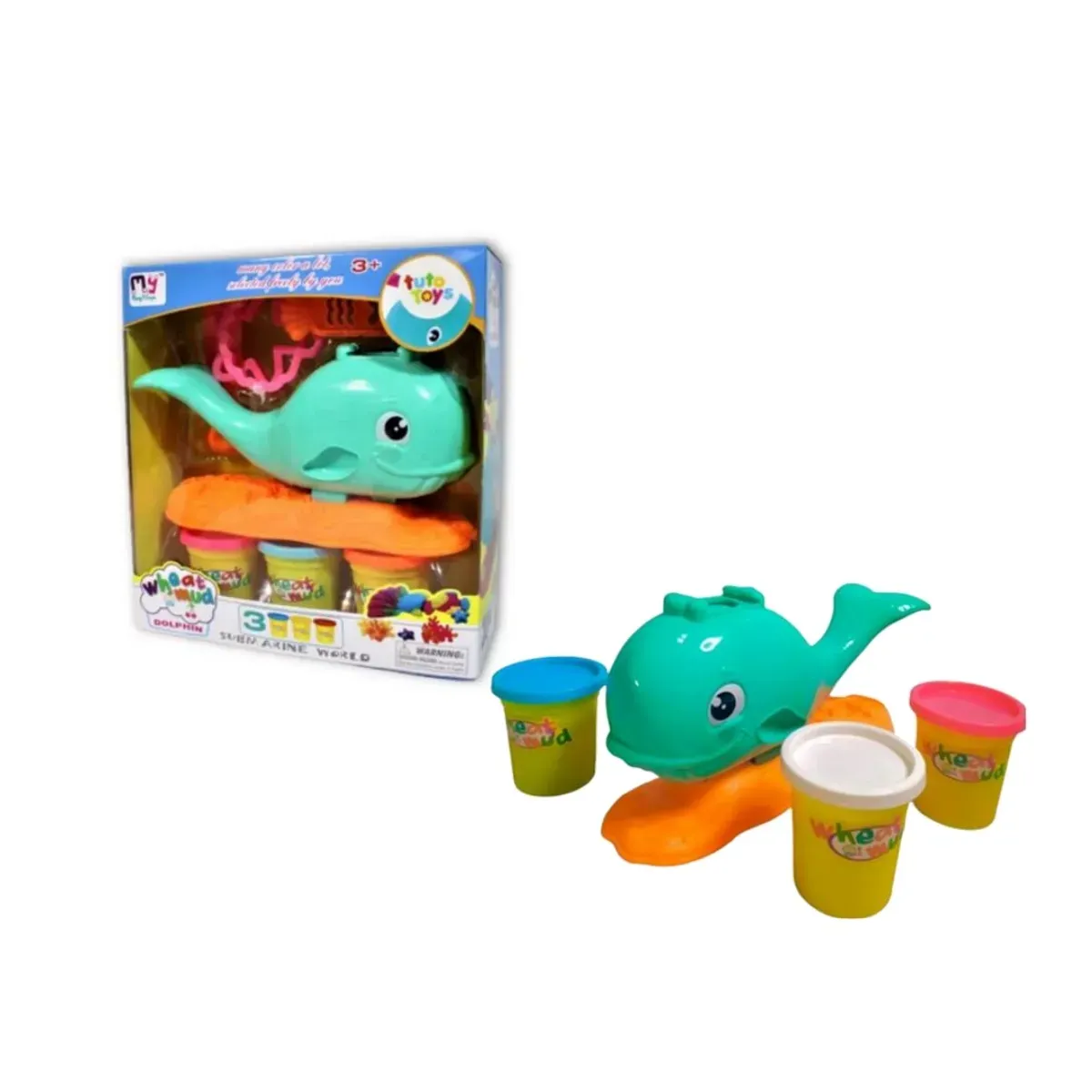 Juego Didactico Para Niños Plastilina Con Ballena 