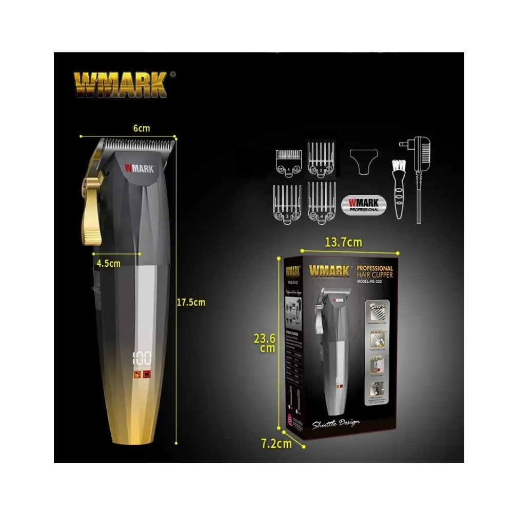 Maquina Cortadora De Cabello WMark NG 222 Inalambrica Profesional