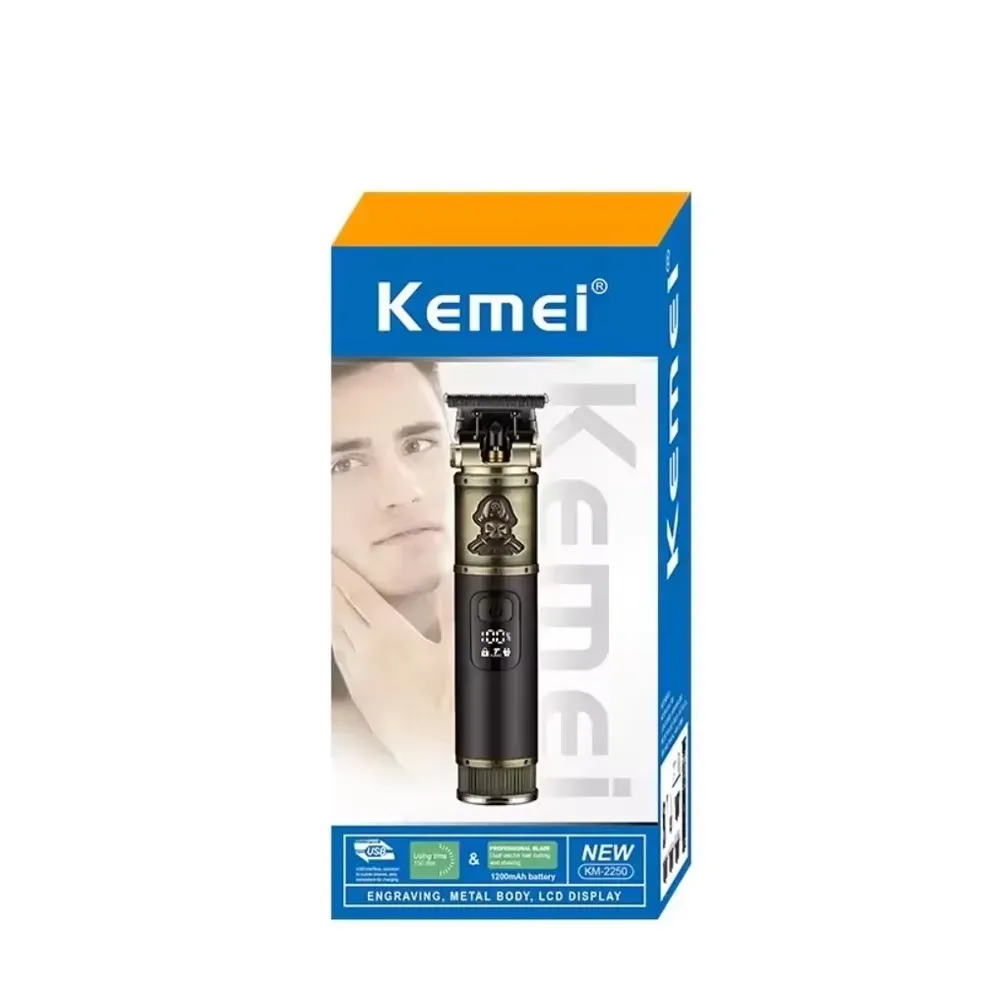 Máquina Cortadora De Pelo Trimmer Recargable Kemei-2250