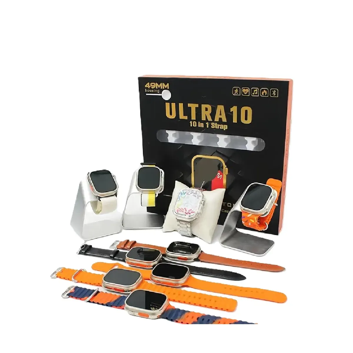 Combo Smartwatch Ultra 10 En 1 Reloj Inteligente Bluetooth